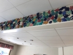 Handprints on wall artwork